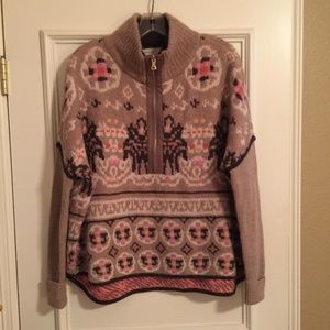 Anthropologie Fairbanks Half Zip Pullover
